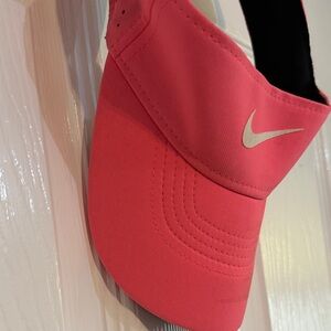 Nike Hot Pink Visor with White Swoosh